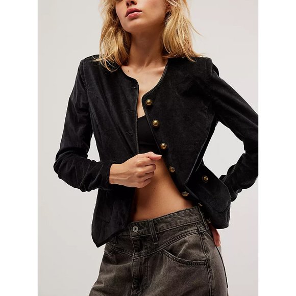 Free People Jackets & Blazers - FREE PEOPLE Becky Jacket / Black